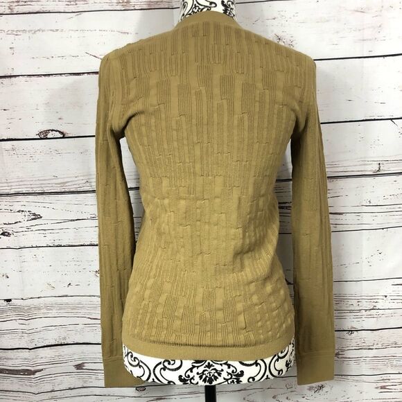 J Brand Kohler Cotton Knit Lightweight Sweater Kelp XS S - Picture 4 of 10